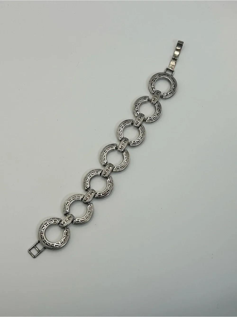 Brighton Central Park Bracelet Silver Plated Round Link 8